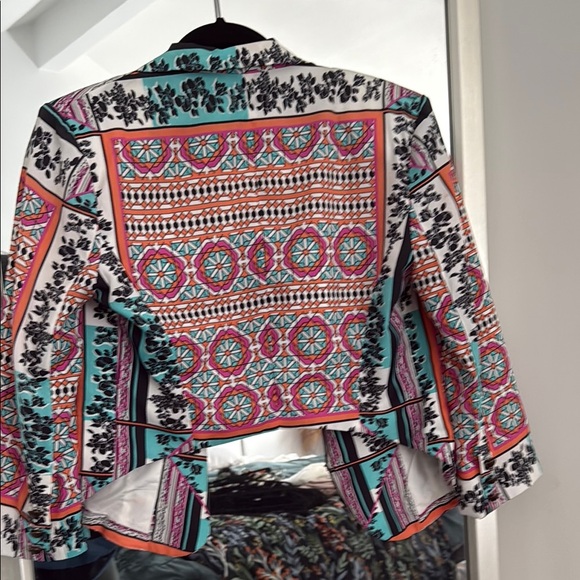 Colorful Patterned Women's Jacket - Picture 2 of 2